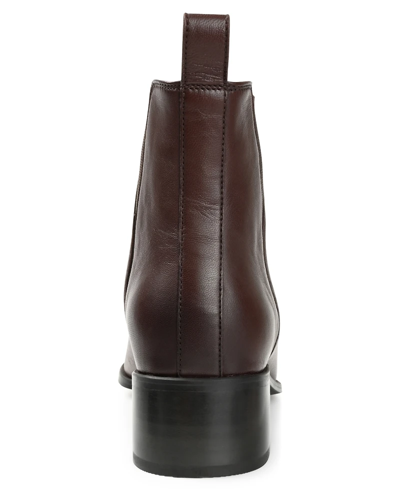 Journee Signature Women's Brooklee Block Heel Snip Toe Ankle Booties