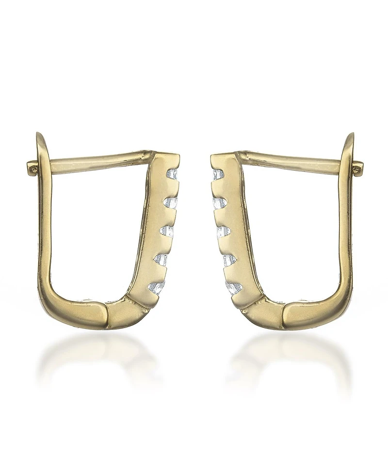 Clear Cubic Zirconia Extra Mini Hoop Earrings