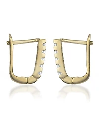 Clear Cubic Zirconia Extra Mini Hoop Earrings