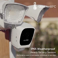 Eco4life Smart WiFi 1080p Hd Outdoor Surveillance Floodlight Camera