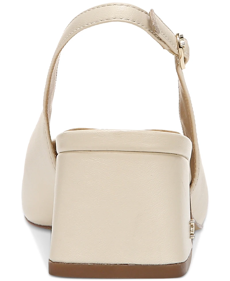 Sam Edelman Terra Snip-Toe Slingback Block-Heel Pumps