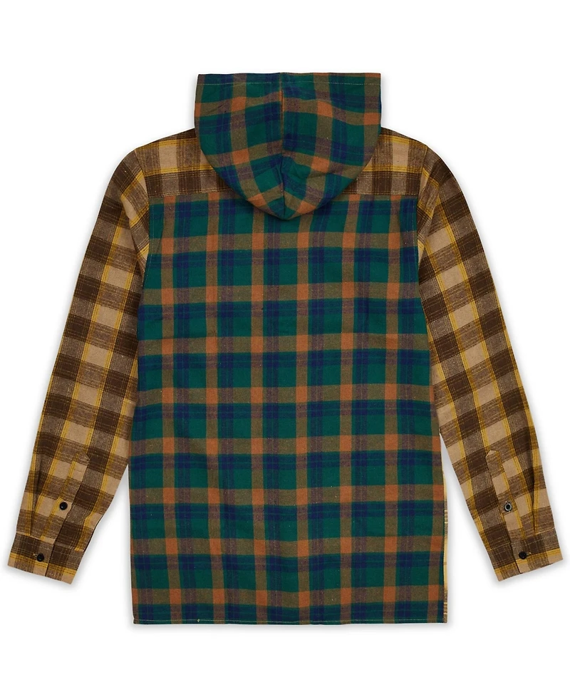 Reason Men's World Is Yours Hooded Flannel Shirt