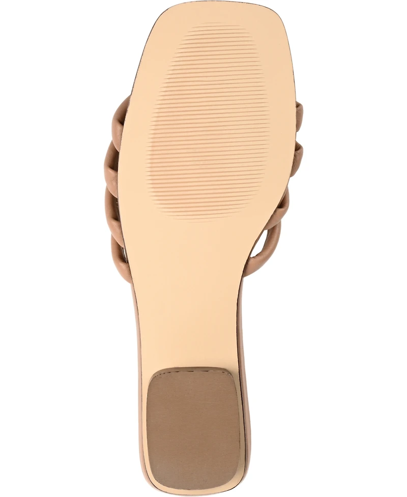 Journee Signature Women's Cendi Strappy Band Flat Sandals