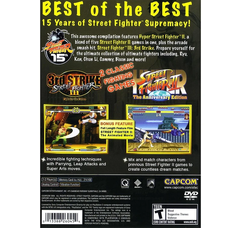 Street Fighter Anniversary Collection - PlayStation 2