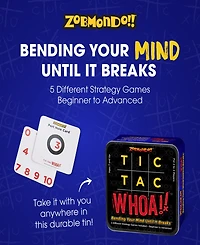 Zobmondo Tic Tac Whoa the 5-in-1 Tic Tac Toe Card Game