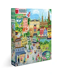 Eeboo Piece and Love Copenhagen Square Adult Jigsaw Puzzle Set, 1000 Piece