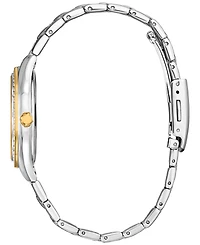 Citizen Eco-Drive Women's Crystal Two-Tone Stainless Steel Bracelet Watch 34mm