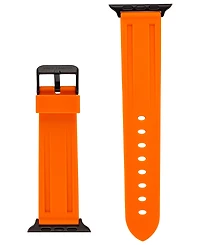 Vince Camuto Men's Orange Premium Silicone Band Compatible with 42/44/45/Ultra/Ultra 2 Apple Watch