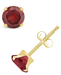 Macy's Gemstone Stud Earrings in 10k Yellow Gold