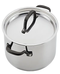 KitchenAid 5-Ply Clad Stainless Steel 6 Quart Induction Stockpot with Lid