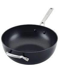 KitchenAid Hard-Anodized Aluminium 12.25" Induction Non-stick Wok with Helper Handle