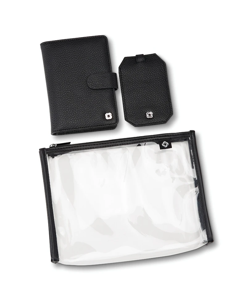 Samsonite 3 Piece Passport Cover, Luggage Tag Set