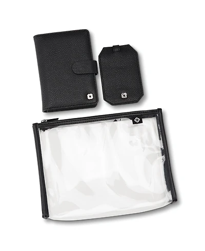 Samsonite 3 Piece Passport Cover, Luggage Tag Set