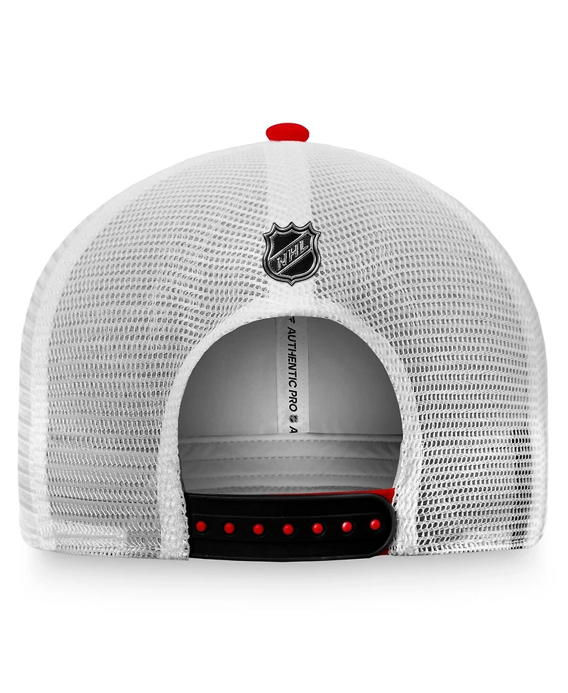 Men's Fanatics Red Chicago Blackhawks Authentic Pro Rink Trucker Snapback Hat