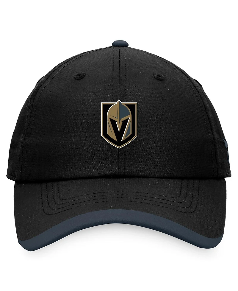 Men's Fanatics Black Vegas Golden Knights Authentic Pro Rink Pinnacle Adjustable Hat