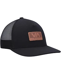 Men's Rvca Black Shutter Trucker Snapback Hat