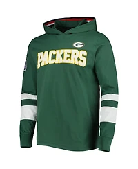 Men's Tommy Hilfiger Green, White Green Bay Packers Alex Long Sleeve Hoodie T-shirt
