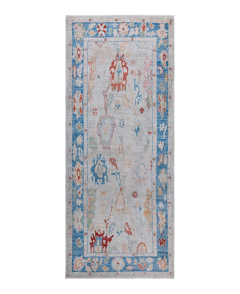 Adorn Hand Woven Rugs Oushak M1973 3'11"x9'8" Runner Area Rug