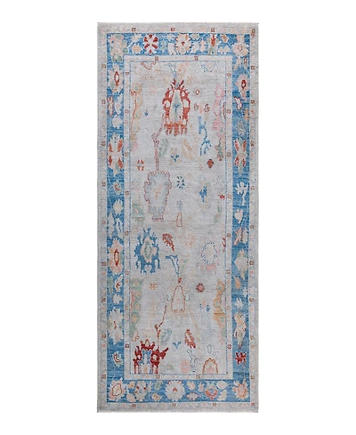 Adorn Hand Woven Rugs Oushak M1973 3'11"x9'8" Runner Area Rug