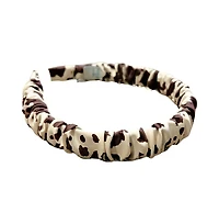 Women's Scrunch Headband - Brown Cowhide