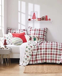 Levtex Meowy Christmas Reversible 3-Pc. Quilt Set