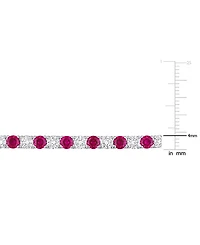 2-Pc. Set Lab-Grown Blue Sapphire (23-3/4 ct. t.w.) & White (23-3/8 Collar Necklace Bracelet Sterling Silver (Also i