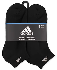 adidas Men's Cushioned Athletic 6-Pack Low Cut Socks