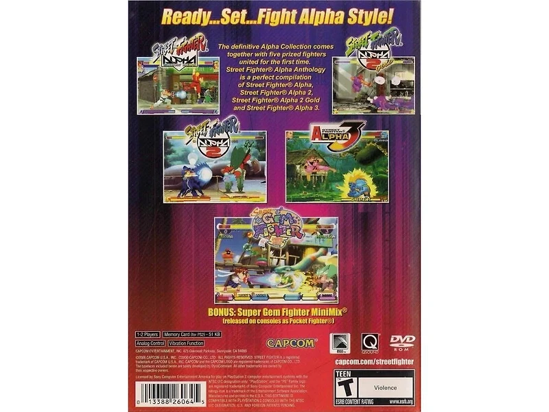 Capcom Street Fighter Alpha Anthology - PlayStation 2
