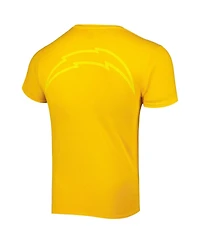Men's '47 Brand Gold Los Angeles Chargers Fast Track Tonal Highlight T-shirt