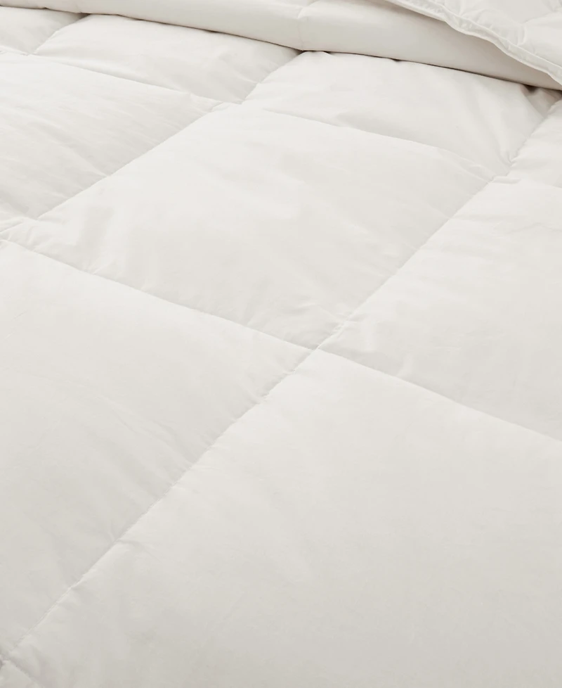 Unikome All Season White Goose Feather and Fiber Comforter, Full/Queen