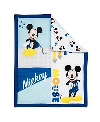 Lambs & Ivy Disney Baby Forever Mickey Mouse 3-Piece Blue Crib Bedding Set