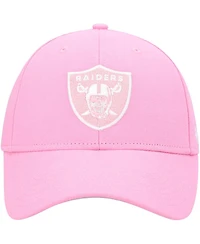 Big Girls '47 Brand Pink Las Vegas Raiders Rose Mvp Adjustable Hat