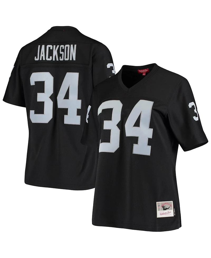 Women's Mitchell & Ness Bo Jackson Black Las Vegas Raiders 1988 Legacy Replica Jersey