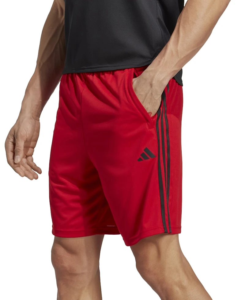 adidas Men's Train Essentials Classic-Fit Aeroready 3-Stripes 10" Training Shorts