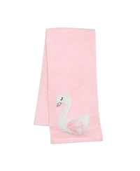 Bedtime Originals Blossom Pink/White Swan Coral Fleece Baby Blanket