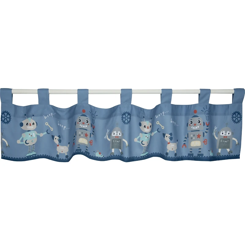 Bedtime Originals Robbie Robot Nursery/Child Window Valance