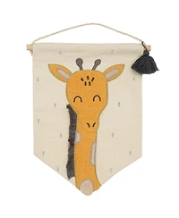 Lambs & Ivy Giraffe Canvas Banner Nursery Wall Art / Wall Hanging - Yellow