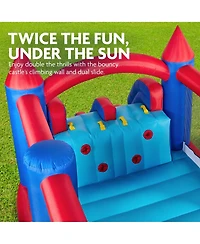 Sunny & Fun Bounce House Bouncy House for Kids Outdoor W/Toddler Slide