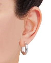 Giani Bernini Textured Tube Small Hoop Earrings, 20mm, Created for Macy's