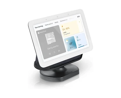 Wasserstein Adjustable Stand for Google Nest Hub (2nd Gen) - Made for Google (Charcoal)
