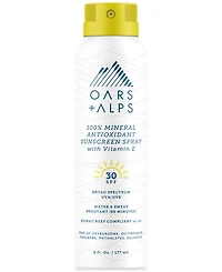 Oars + Alps 100% Mineral Antioxidant Sunscreen Spray Spf 30, 6 oz.