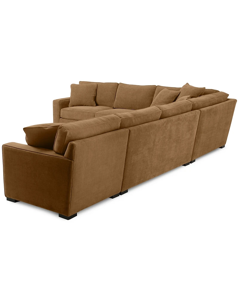 Radley 5-Pc Fabric Sectional with Apartment Sofa, Created for Macy's