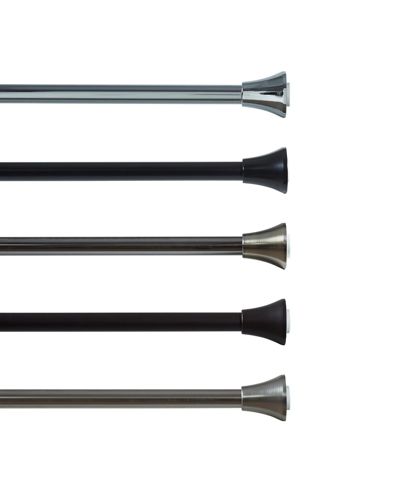 Lavender and Sage Adjustable Curtain Tension Shower Rod Hooks, Set of 13, 42" - 72"