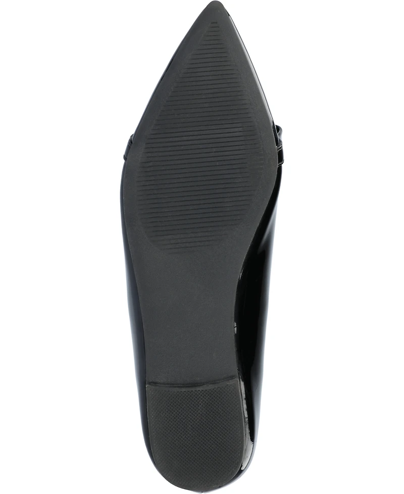 Journee Collection Women's Clareene Chain Pointed Toe Flats