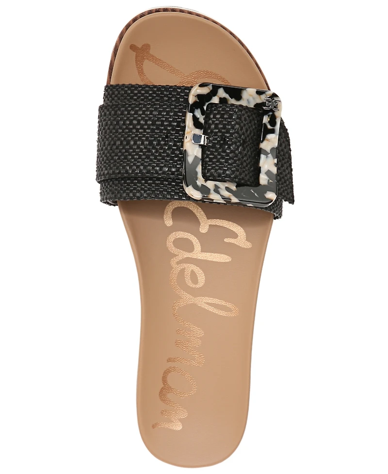 Sam Edelman Women's Ariane Platform Buckle Slide Sandals