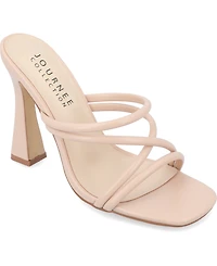 Journee Collection Women's Louisse Crisscross Slip-On Sandals