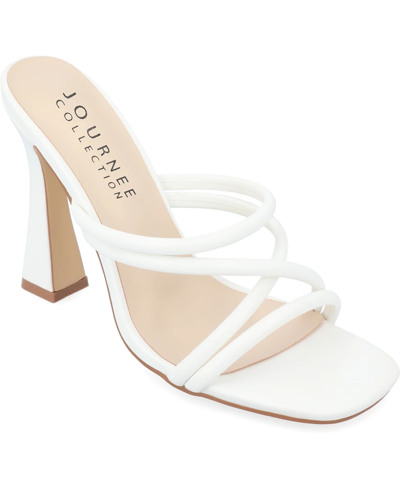 Journee Collection Women's Louisse Crisscross Slip-On Sandals