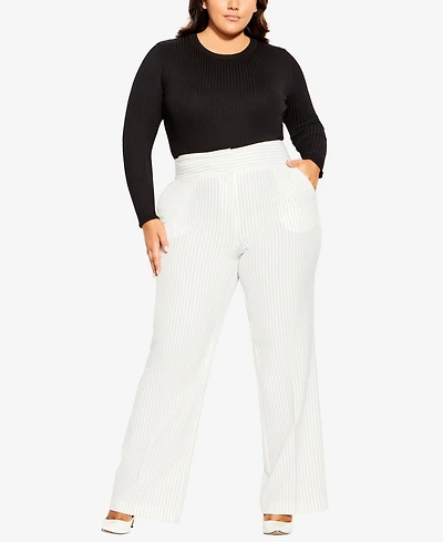 City Chic Women's Penelope Wide Leg Pant