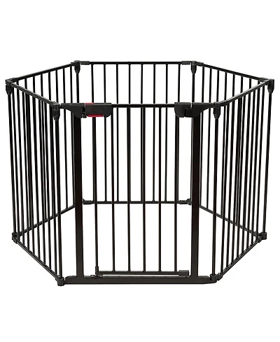 Costway Baby 6 Panel Safe Metal Gate Play Yard