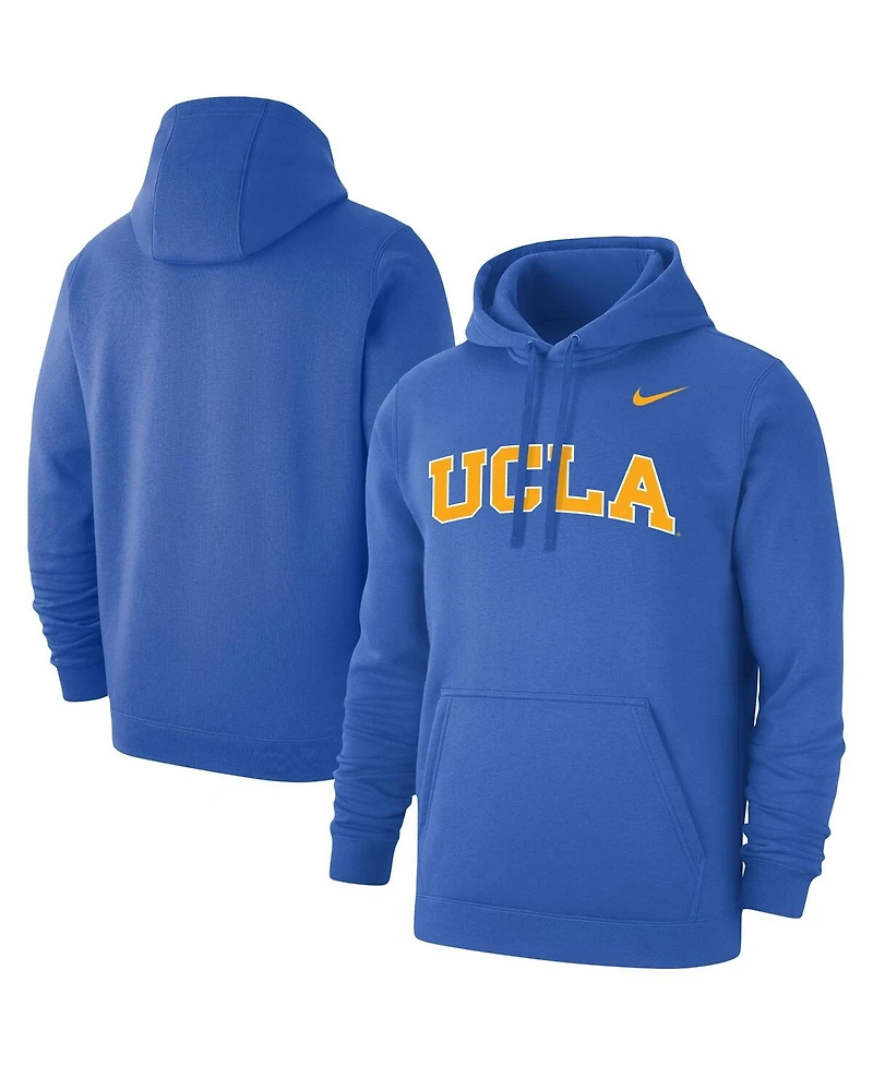 Men's Nike Blue Ucla Bruins Logo Club Pullover Hoodie